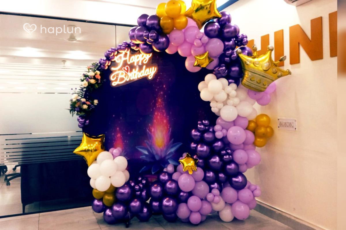Royal Purple Birthday Decor