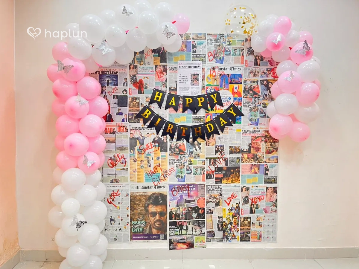 Aesthetic Birthday Backdrop Decor