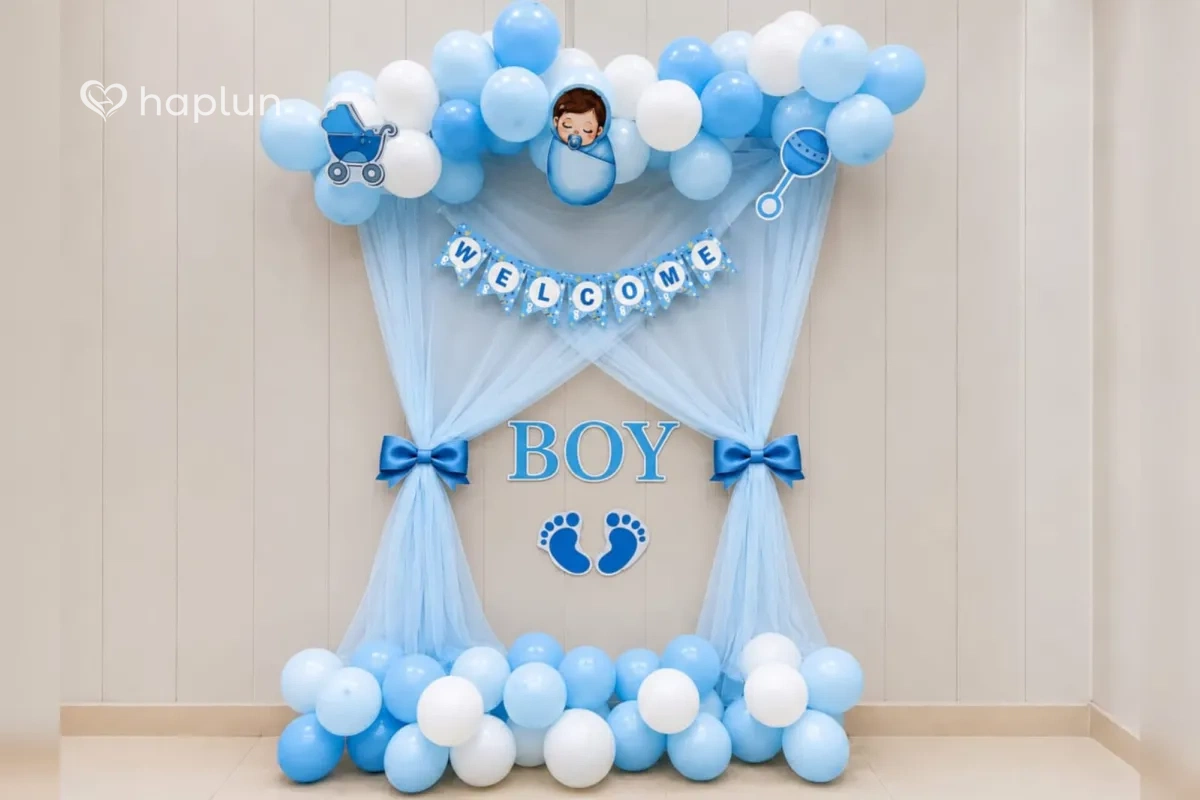 Surprise Baby Boy Arrival Decor
